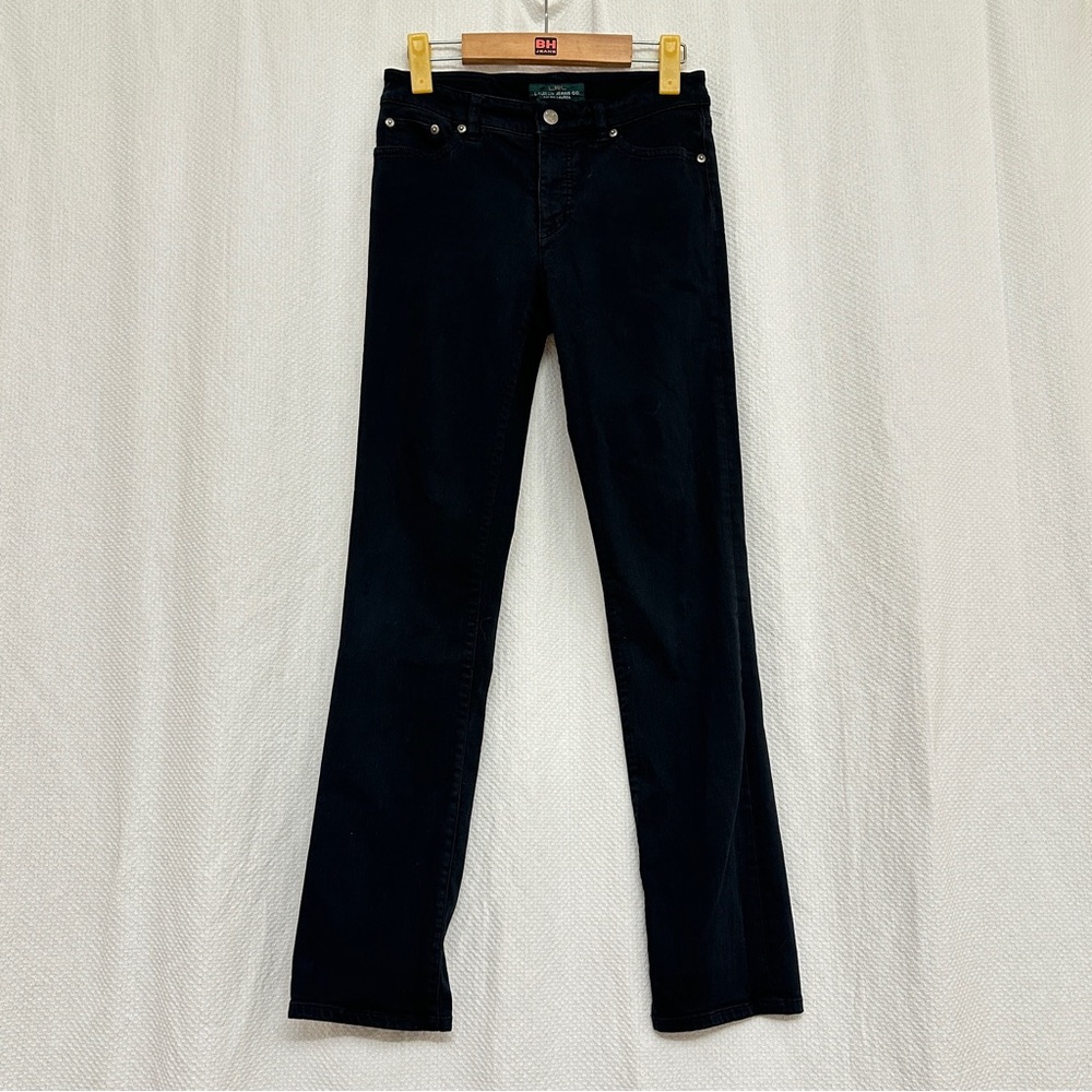 Ralph Lauren Women’s Classic Black High-Waisted Cotton Blend Jeans | Size 4